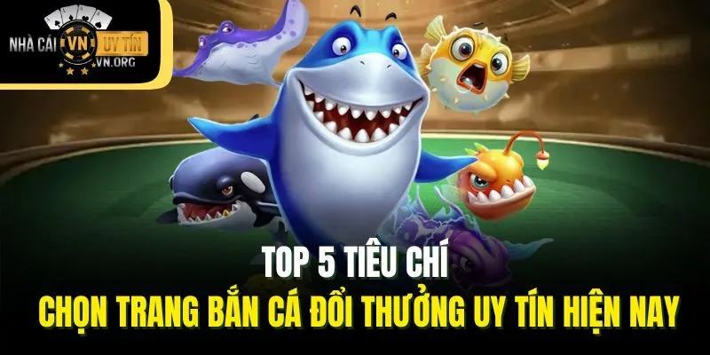 Top 5 tiêu chí chọn trang bắn cá đổi thưởng uy tín hiện nay